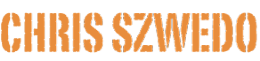 Graphic of name of Chris Szwedo